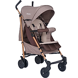 PRAVA LÜX ALÜMİNYUM BASTON BEBEK ARABASI (KAHVE) - HAFİF VE ZARİF TASARIM