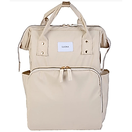 LİTTLE BABY  LUCINA  MODEL LÜX ANNE BEBEK BAKIM ÇANTASI ( KREM )