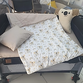 KOALA MODEL LÜX 5 PARÇA PARK YATAK UYKU SETİ (KAHVE)