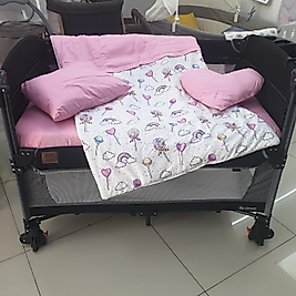 LOLİPOP MODEL LÜX 5 PARÇA PARK YATAK UYKU SETİ