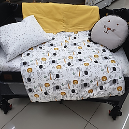 SAFARİ MODEL LÜX 5 PARÇA PARK YATAK UYKU SETİ