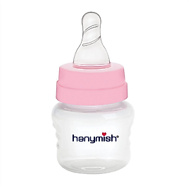 HANYMISH PP MİNİ BİBERON 60 ML  ( PEMBE ) 0 -6 AY
