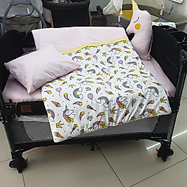 UNİCORN MODEL LÜX 5 PARÇA PARK YATAK UYKU SETİ