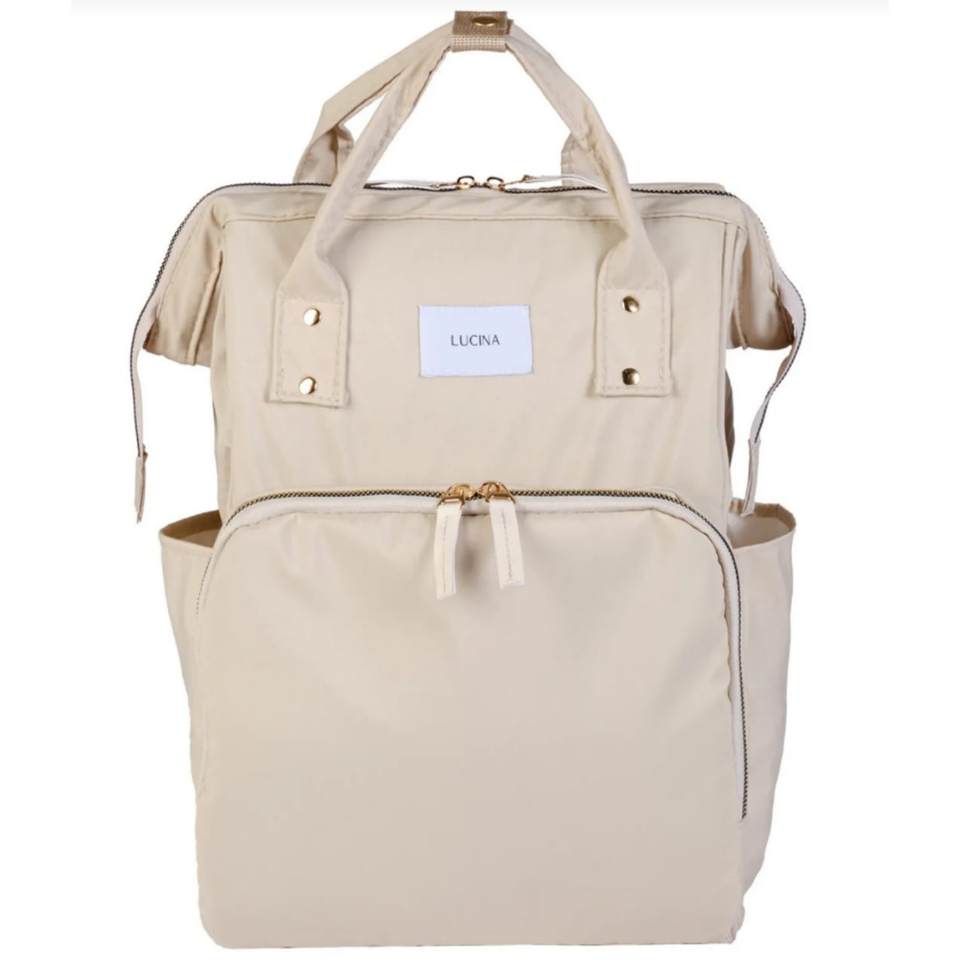 LİTTLE BABY  LUCINA  MODEL LÜX ANNE BEBEK BAKIM ÇANTASI ( KREM )