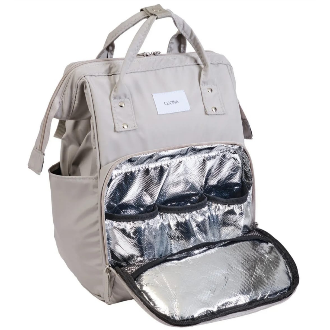 LİTTLE BABY  LUCINA  MODEL LÜX ANNE BEBEK BAKIM ÇANTASI ( GRİ )