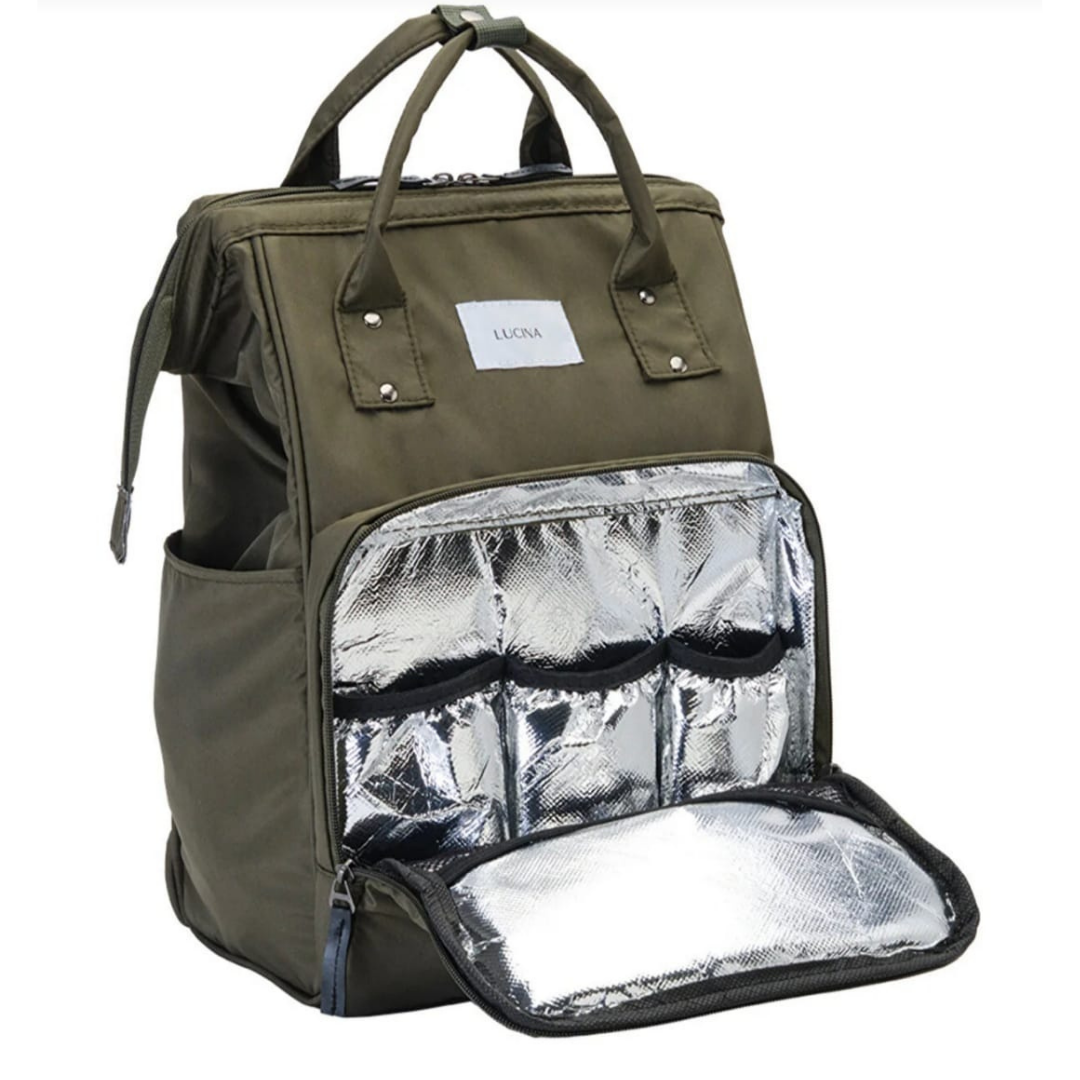LİTTLE BABY  LUCINA  MODEL LÜX ANNE BEBEK BAKIM ÇANTASI ( YEŞİL )