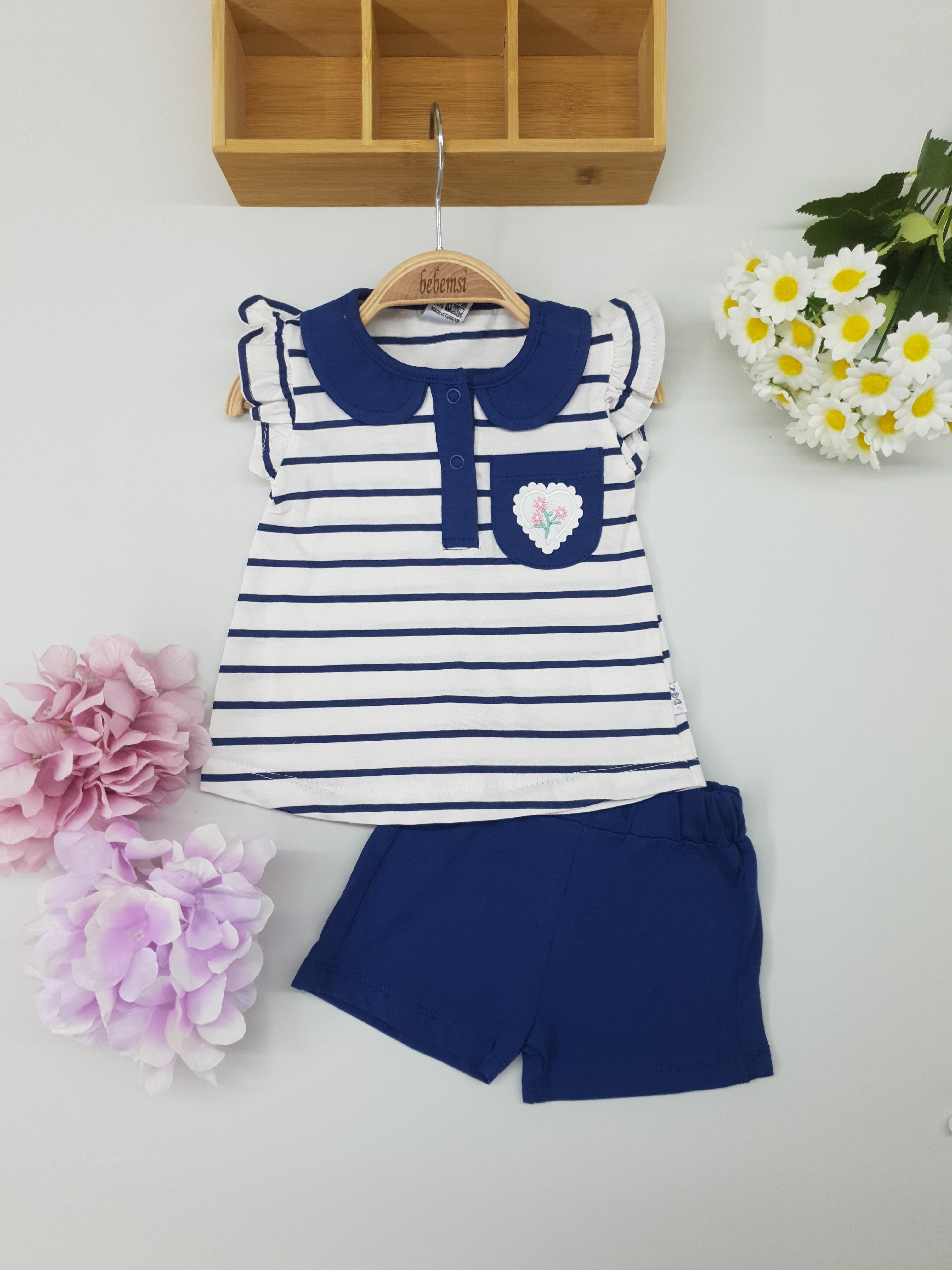 NAZAR BOWLİNG BASKILI BEBEK TAKIM YEŞİL 9-24 AY