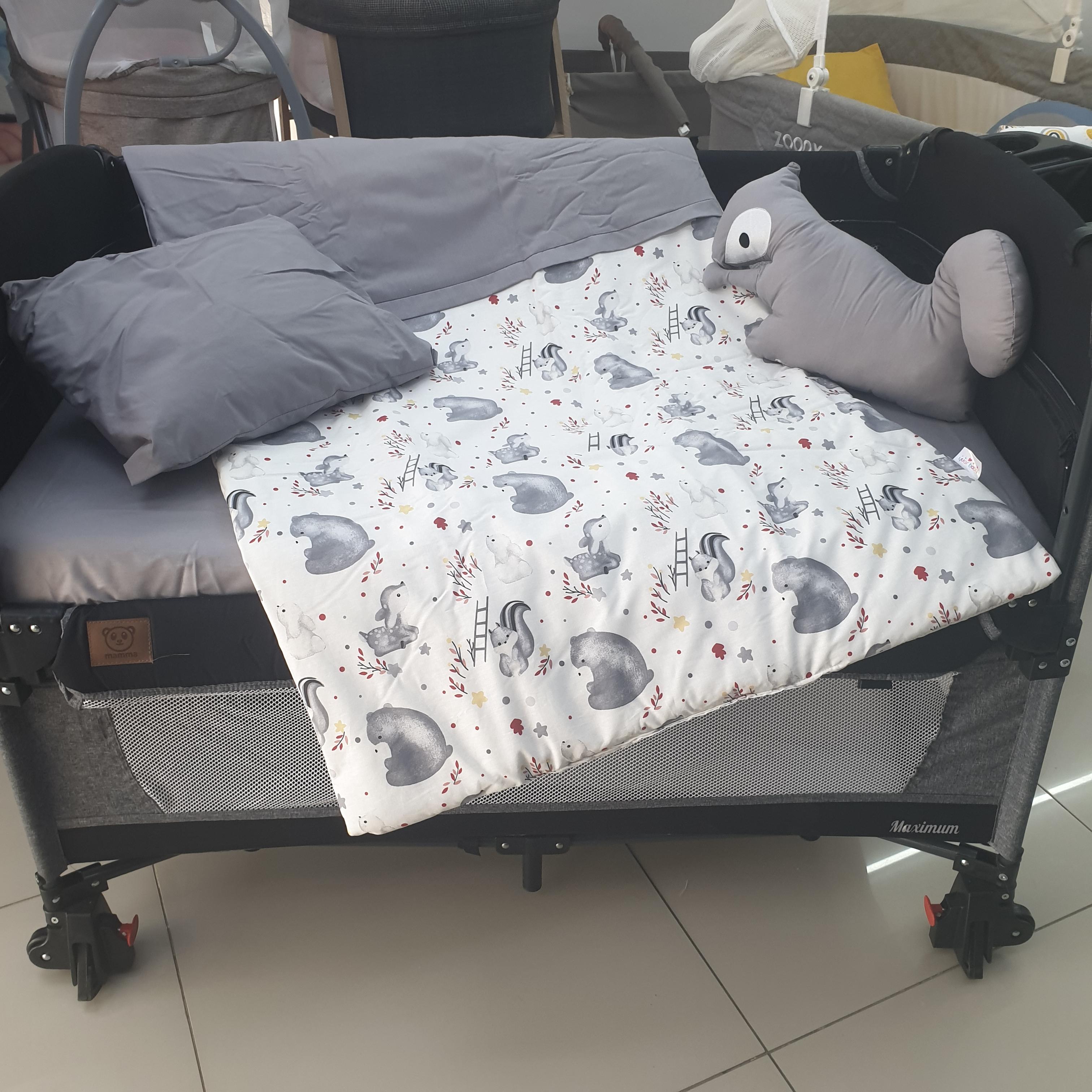 SİNCAP MODEL LÜX 5 PARÇA PARK YATAK UYKU SETİ (GRİ)