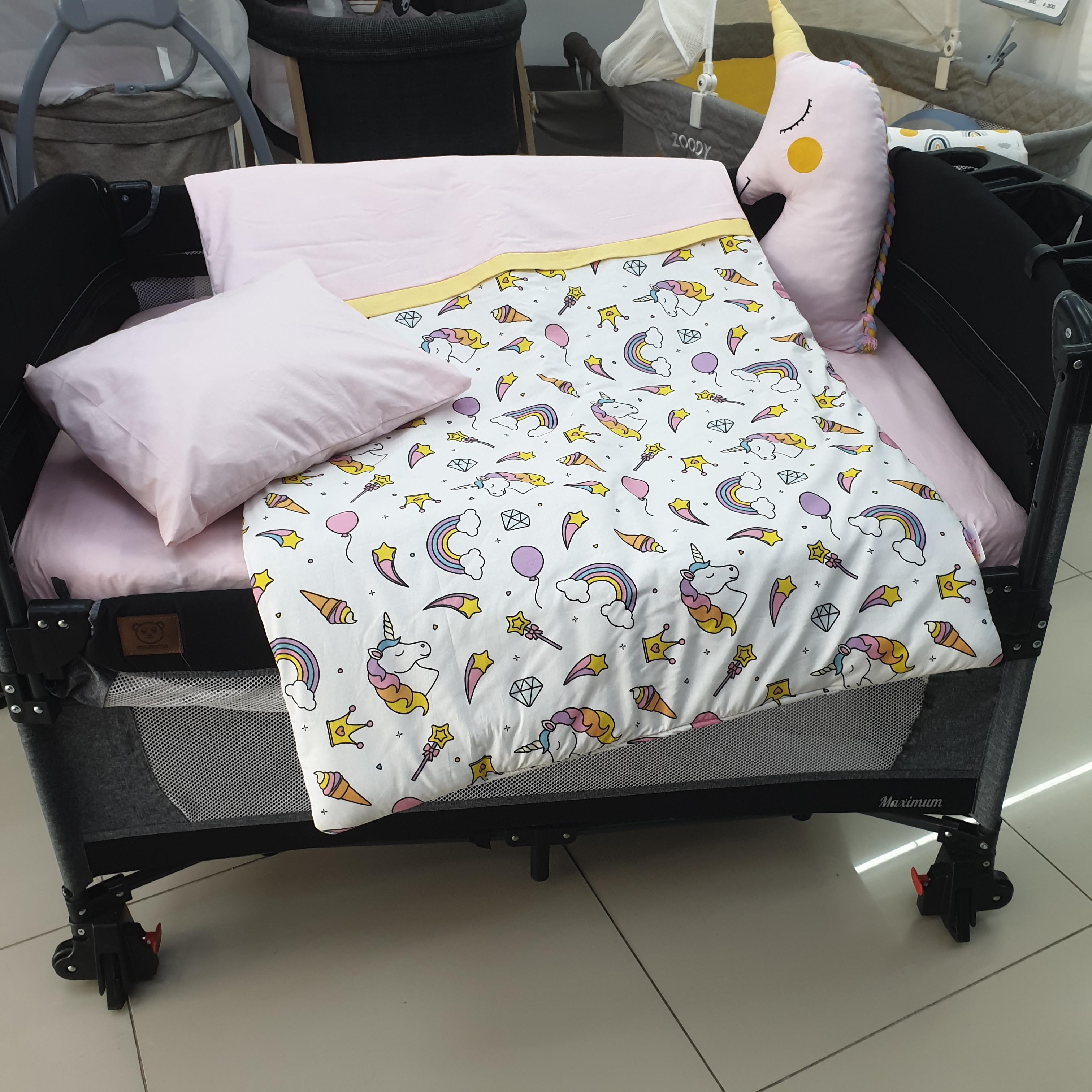 UNİCORN MODEL LÜX 5 PARÇA PARK YATAK UYKU SETİ