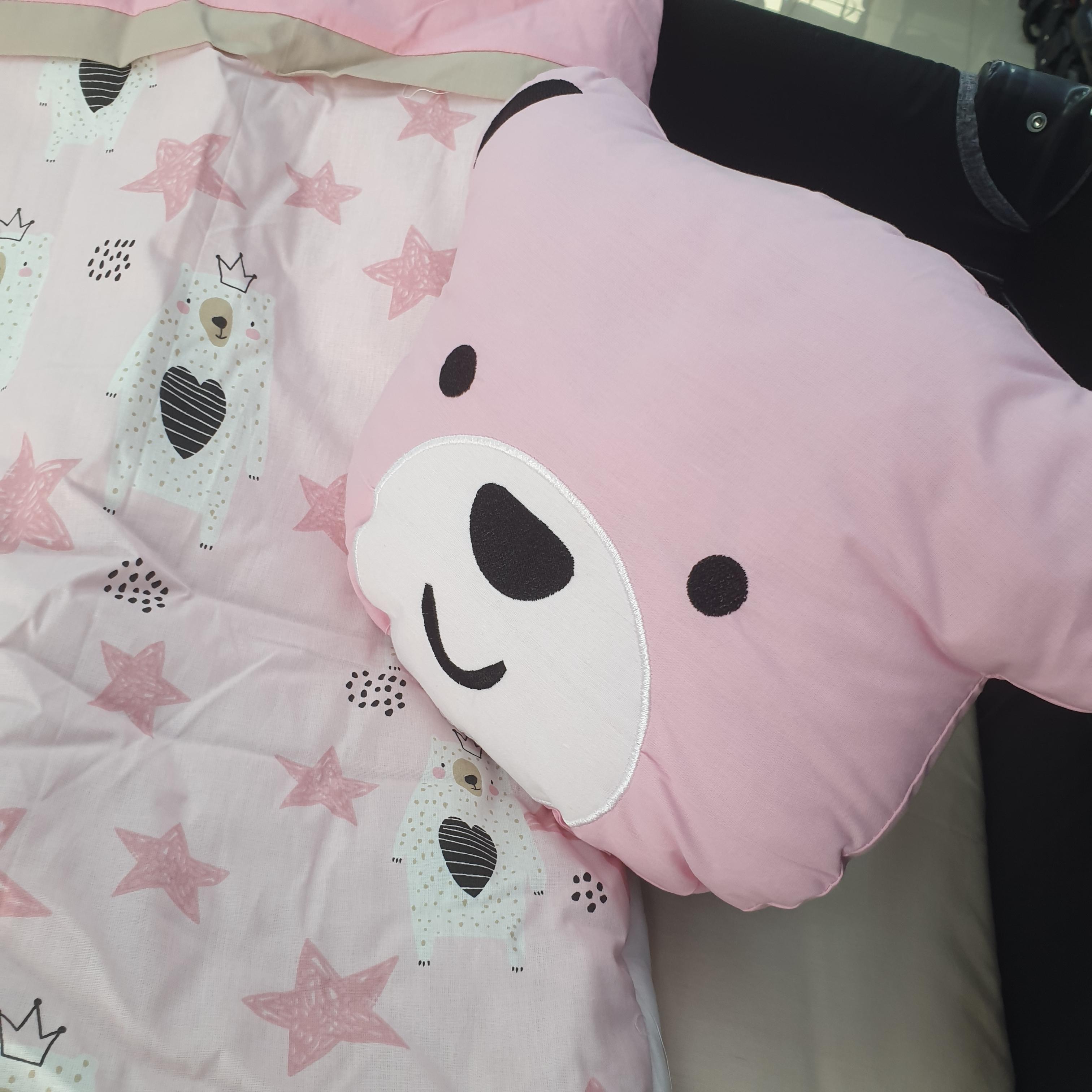 AYICIK MODEL LÜX 5 PARÇA PARK YATAK UYKU SETİ (MAVİ)